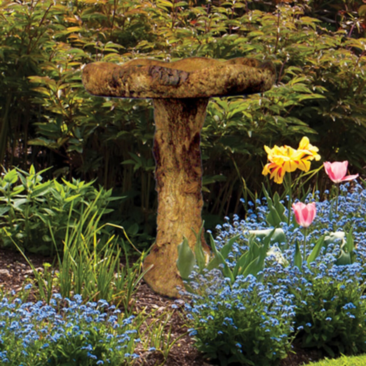 Henri Studio Birdbath Woodland 19 in. x 26 in. SiteOne